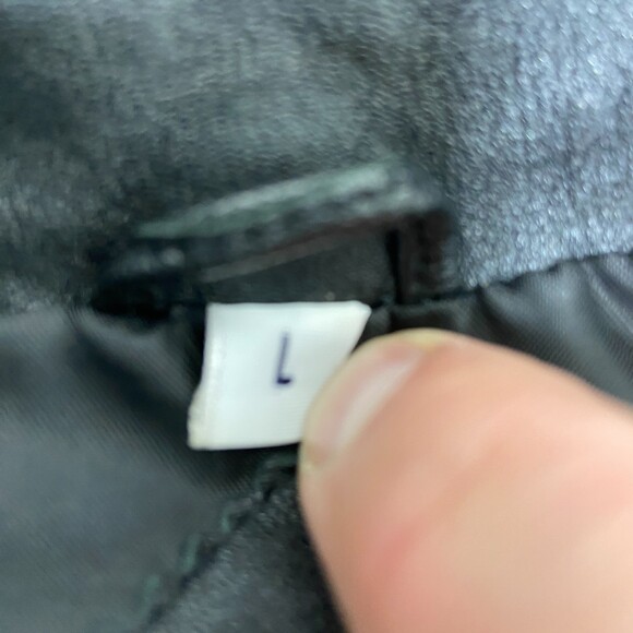 VTG Pendleton 100% Leather Jacket Black Womens sz L - Picture 5 of 7